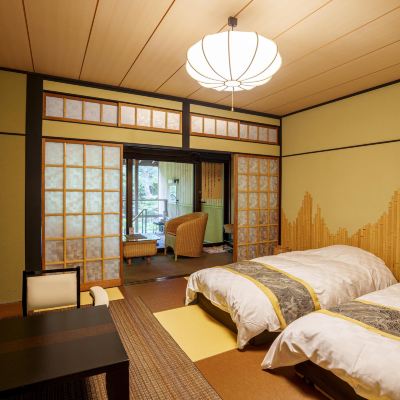 和風ガーデンビュールーム(浴室) 源泉掛け流し　貸切風呂が人気の心地よいセルフ宿　亀屋本店 クーポン