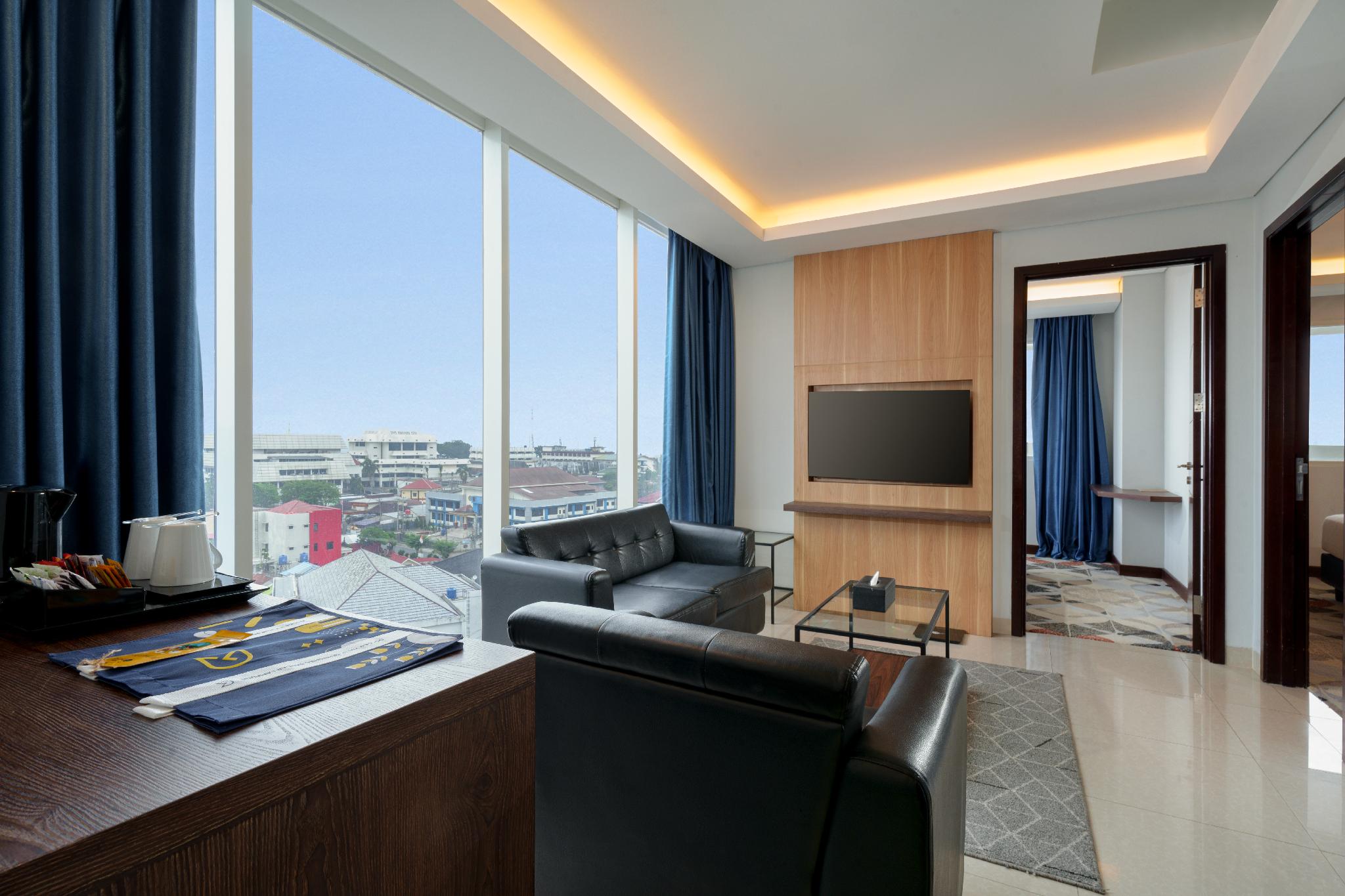 两卧室家庭套房-2张大床-阳台-海景及城景