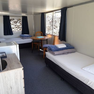 Basic Cabin, 2 Twin Beds, Shared Bathroom