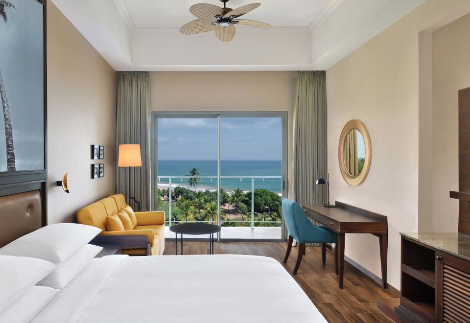 海景1卧精緻套房（1張特大床，帶陽台）