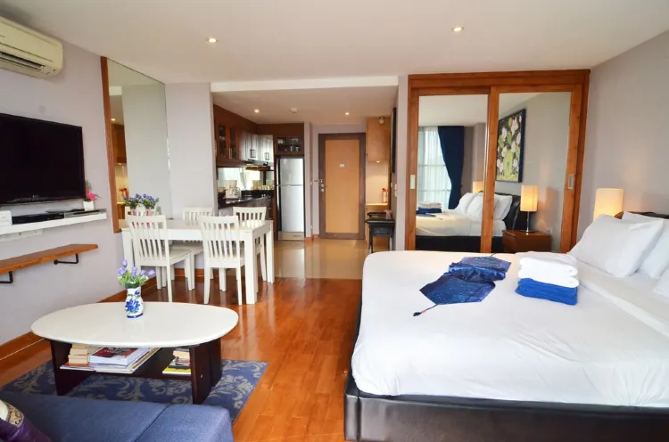 อพาร์ตเมนต์แบบ 1 ห้องนอน