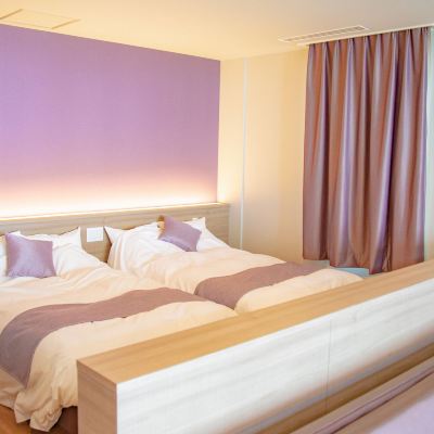 [2nd Floor: Shion] Opened In April 2019 ★ Ocean-View Hot Spring With Open-Air Bath [Twin Room] [Non-Smoking] [Nightlife View] [Ocean View] いそざき温泉　ホテルニュー白亜紀 クーポン