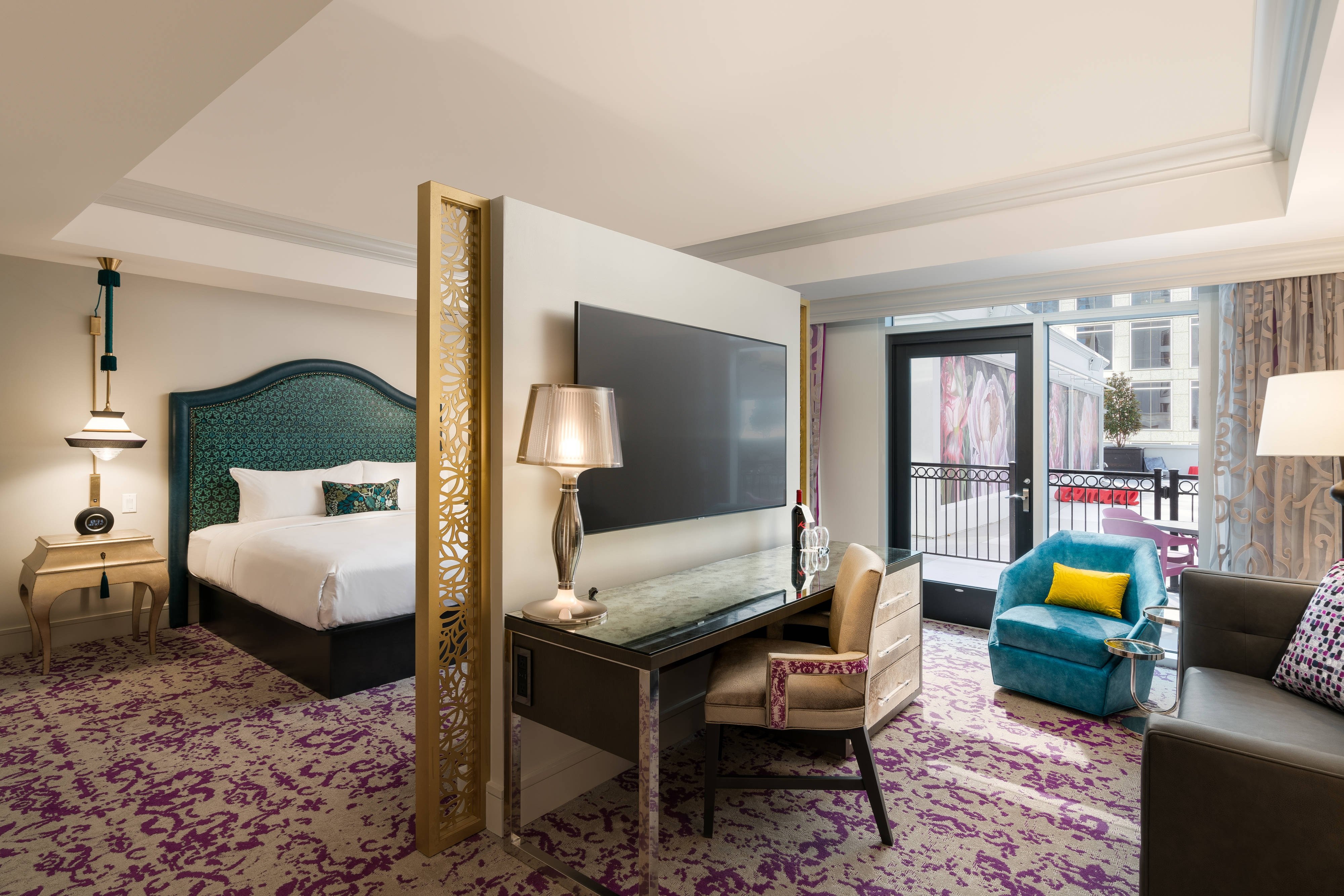 庭院景露台一室房