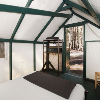 Unheated Canvas Tent 1 Double + 3 Singles