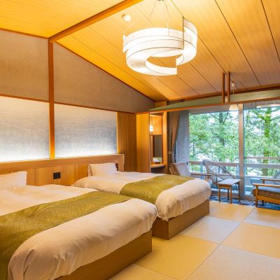 エグゼクティブツイン和洋折衷スタイルモダン客室コクネカザネ[標準][禁煙][オーシャンビュー] 季一遊 クーポン