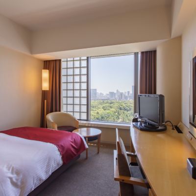 パレスサイドセミダブル喫煙ルーム(ベッド幅140cm) ホテル グランド アーク半蔵門 クーポン
