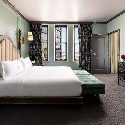 One-Bedroom King Suite With City View-Hearing Accessible The Candler Hotel Atlanta, Curio Collection by Hilton Promo Code