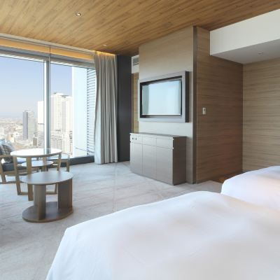 Deluxe Corner Twin Room Nagoya Station View With Club Lounge Free
