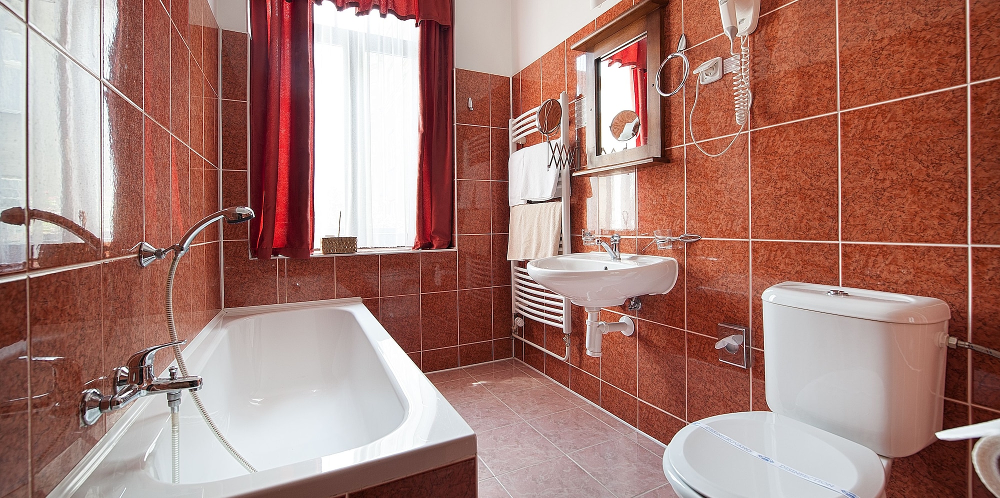 小型城景房，带浴缸