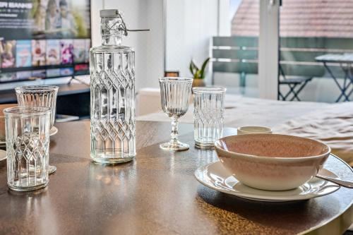 豪华一室公寓 - 带阳台