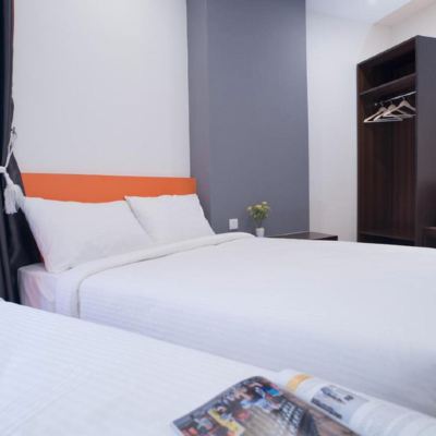 Bilik Deluxe Bertiga Kupon Big Orange Hotel Sungai Petani