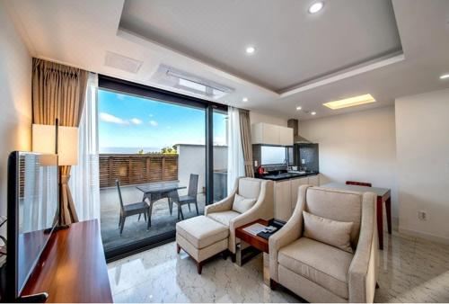 带露台的双人房