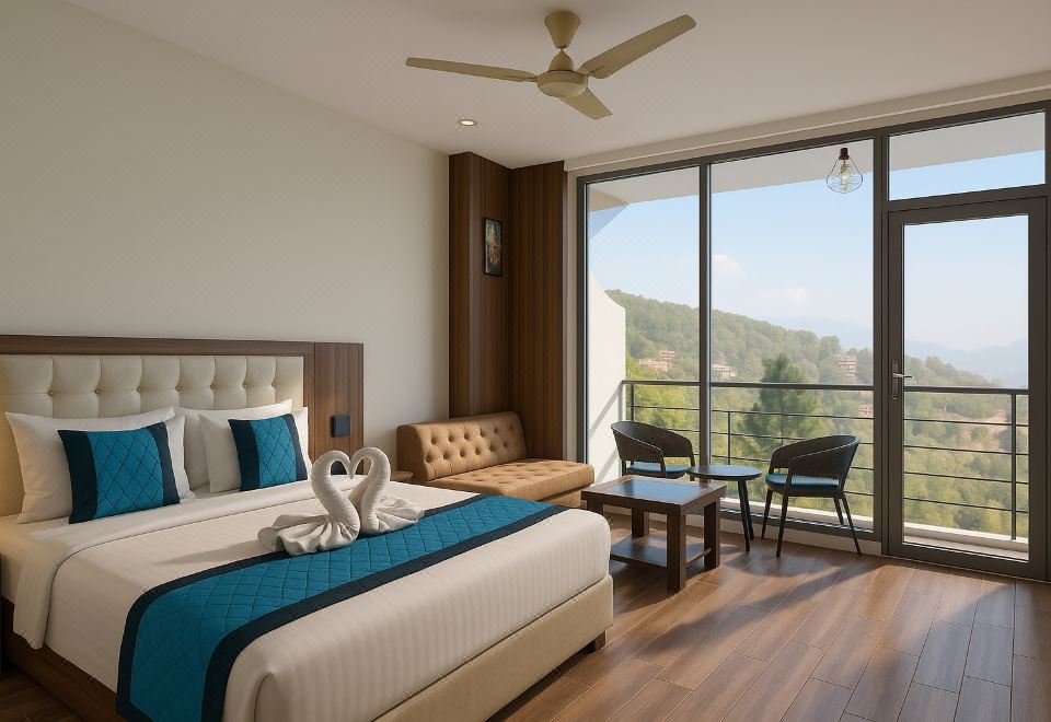 豪华带阳台山谷景观空调房