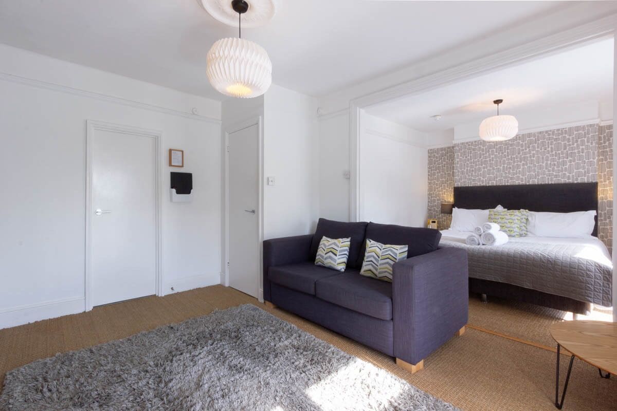 豪華超大床套房，陽臺