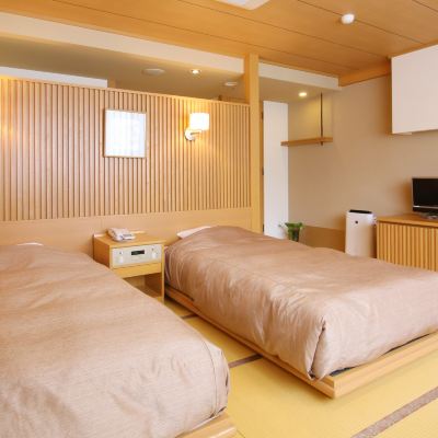 日式雙床房，無煙，Shizen翼樓，無景 知床第一飯店優惠