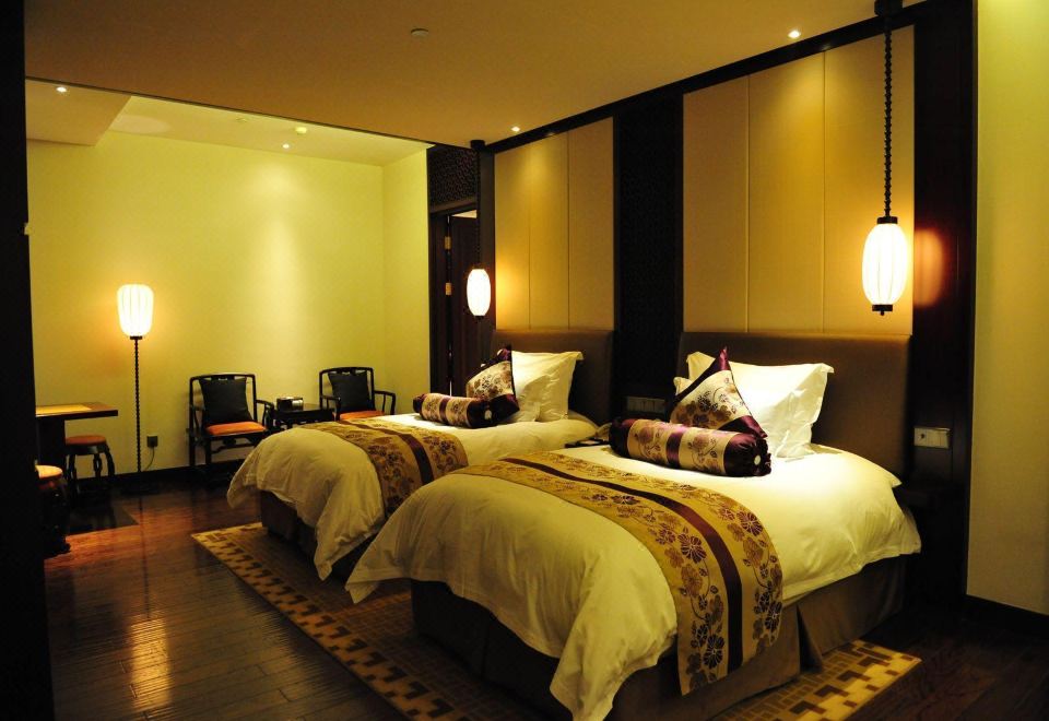 江景棋文化主题双床房