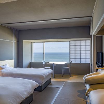 Deluxe Twin Room, Ocean View, Non-Smoking ([ Hot Spring ]) Kameya Promo Code