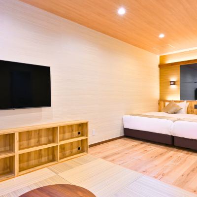 【和モダン和洋室】 半露天風呂付（30㎡） 塩江温泉郷　さぬき温泉 クーポン