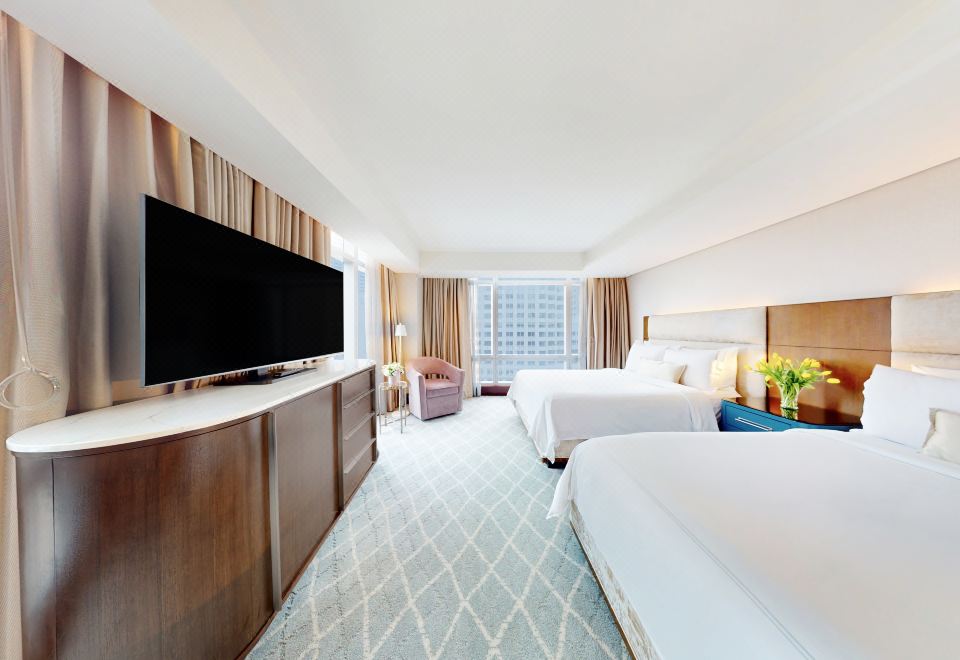 港點峽道景經典兩張大床房