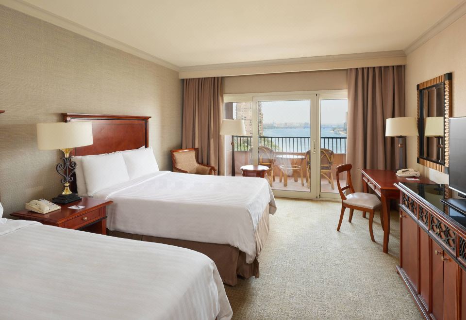 Cairo Marriott HotelDeluxe Nile View Room, 2 Double, Balcony