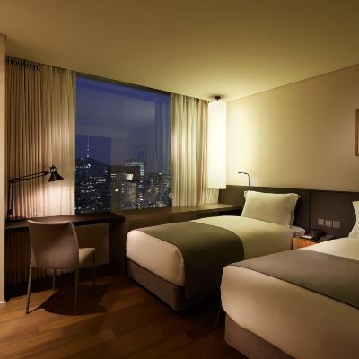 【城市觀光套餐】 標準雙床房-2張黃色氣球城市觀光票（每晚提供） 光化門新羅舒泰酒店優惠