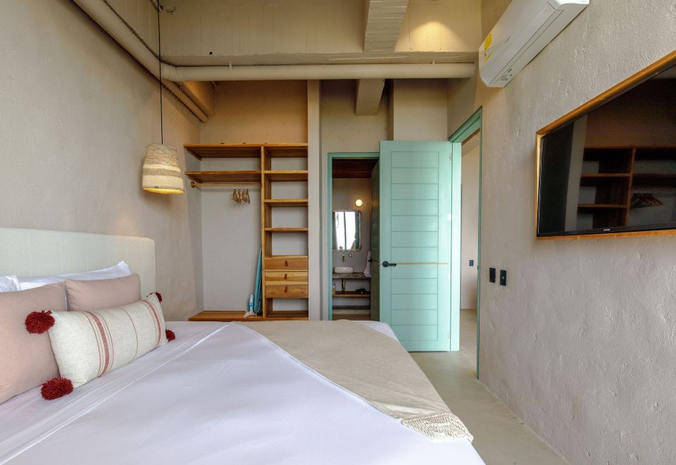 家庭公寓， 2 间卧室， 厨房， 城市景观