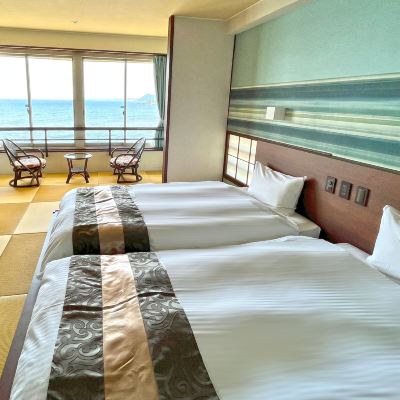 オーシャンビューツインルーム(浴室) ＳＰＡ・ＲＥＳＯＲＴ竜宮の使い クーポン