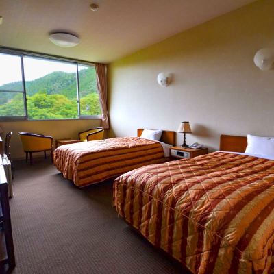 Annex Western-Style Room [Standard] [Twin Room] [Non-Smoking] [Mountain View] [River View] 両神温泉　国民宿舎　両神荘 クーポン