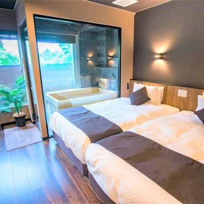 【洋モダン洋室】23平米　総檜露天風呂 リブマックスリゾート箱根芦ノ湖 クーポン