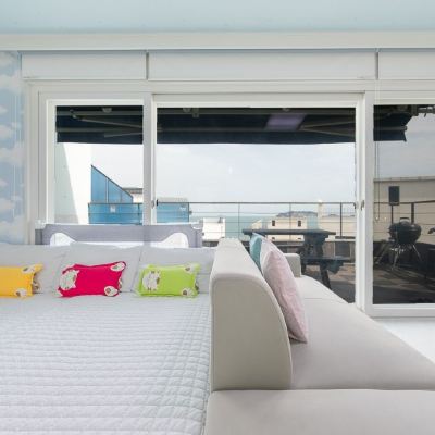 ★King Special Price★ Room 402 (Ocean View, Mountain View, Outdoor Children ' S Pool)) 거제도 비켄키즈펜션 쿠폰