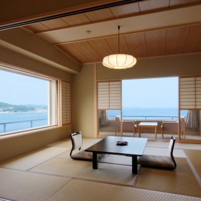 セミ西洋風オーシャンフロントスイートルーム(東ウイング)(高層階) 南三陸ホテル観洋 クーポン