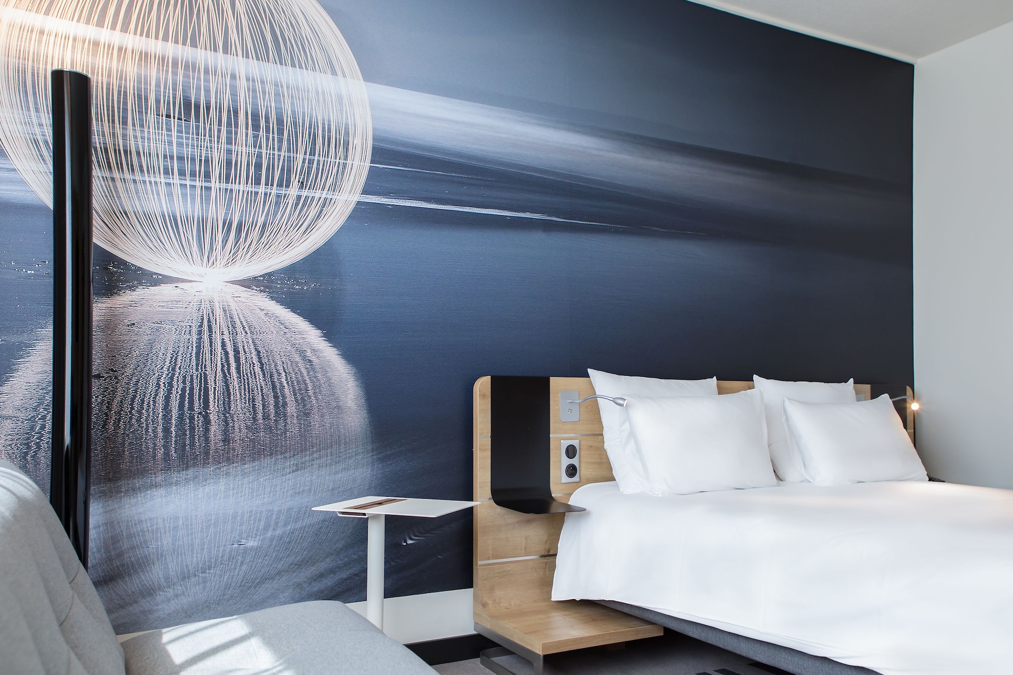 高级双人房带梳化床