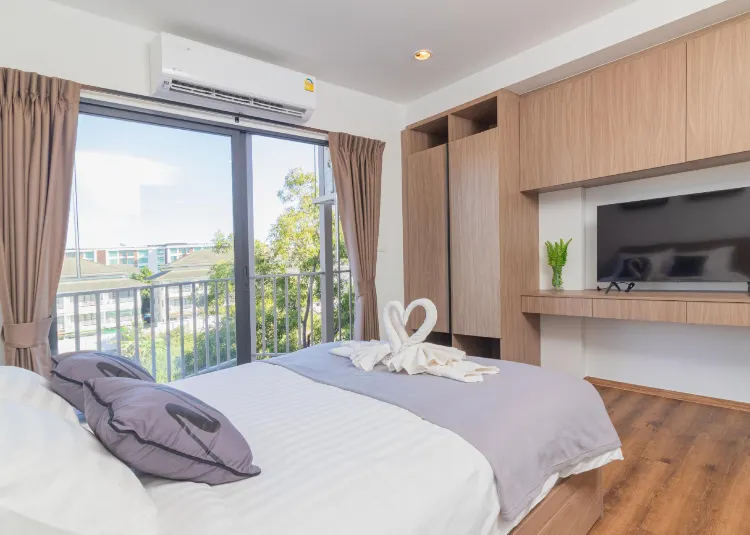 สตูดิโอควีนพร้อมห้องครัว