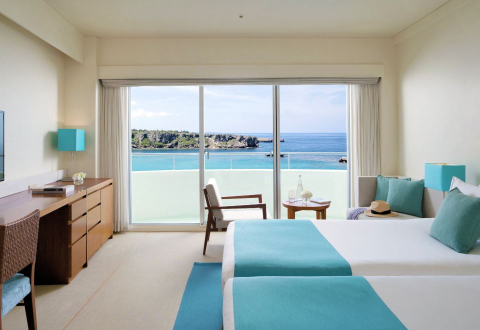 海滩景观经典房（2张单人床，顶层）