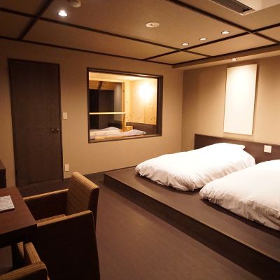 Special Room For Two With Open-Air Bath [Japanese-Western Room] [Non-Smoking] [Nightlife View] 絶景掛け流しの宿　熱海月右衛門 クーポン