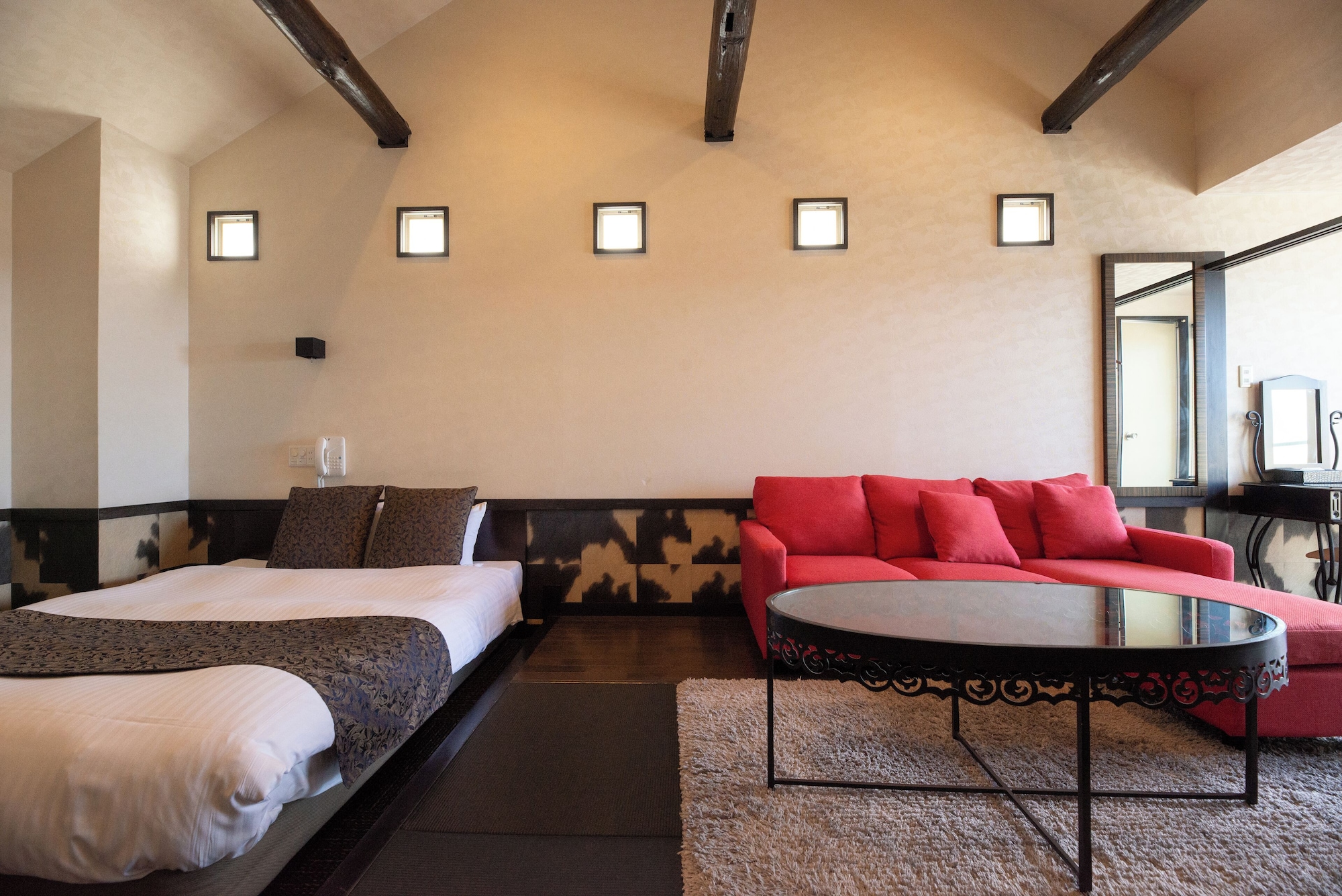 【三楼角落大床房】带温泉露天浴池的客房※可携带宠物