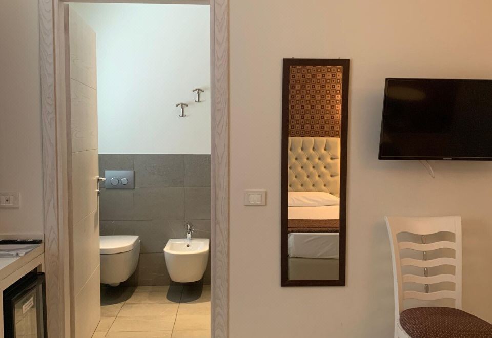 经济双人或双床房，2卧室，冰箱，城市景观