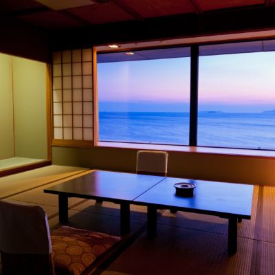 眺望が素晴らしいデラックス和風ルーム-お部屋でディナー[デラックス][和風ルーム][禁煙][オーシャンビュー] 加太温泉 シーサイドホテル加太海月 クーポン