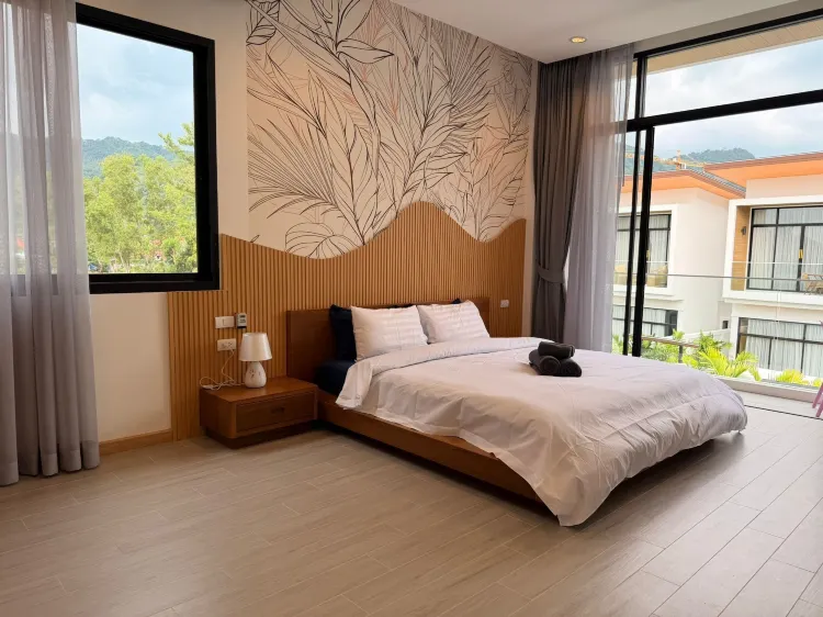 วิลลาสามห้องนอนมีวิวภูเขา