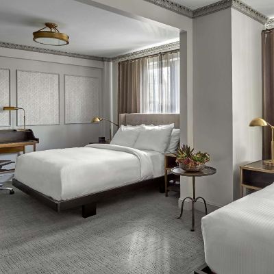 Mobility Accessible Deluxe Two Queen Room with Roll In Shower Hotel Phillips Kansas City, Curio Collection by Hilton Promo Code