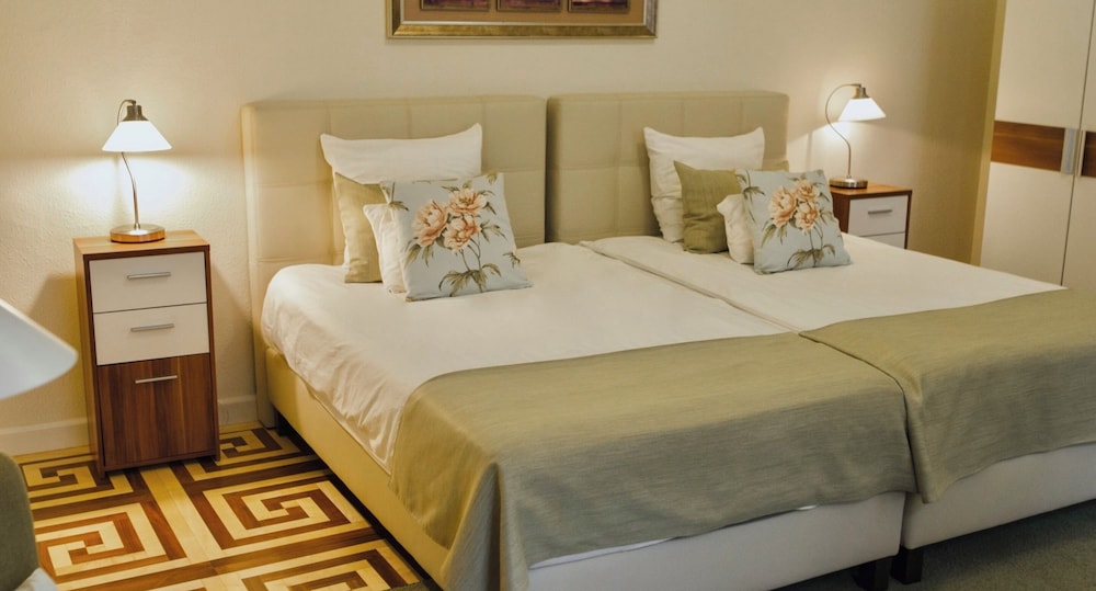 标准双床公寓， 庭院景观