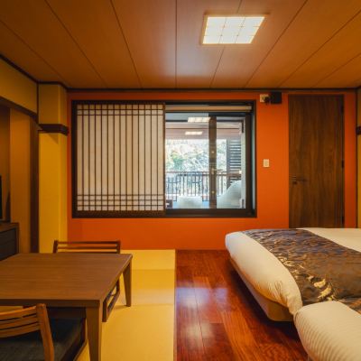 [Japanese-Style Twin Room] [with Terrace And Open-Air Bath] 2nd Floor [Japanese Room] [Non-Smoking] [Mountain View] 大人の隠れ癒し宿　秩父長瀞　花湯　別邸 クーポン