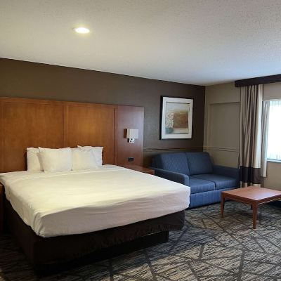 Suite-1 King Bed, Non-Smoking, Larger Room, Microwave and Refrigerator