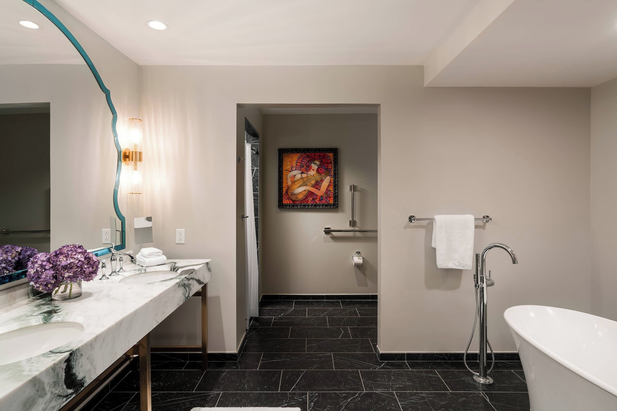 庭院景露台一室房