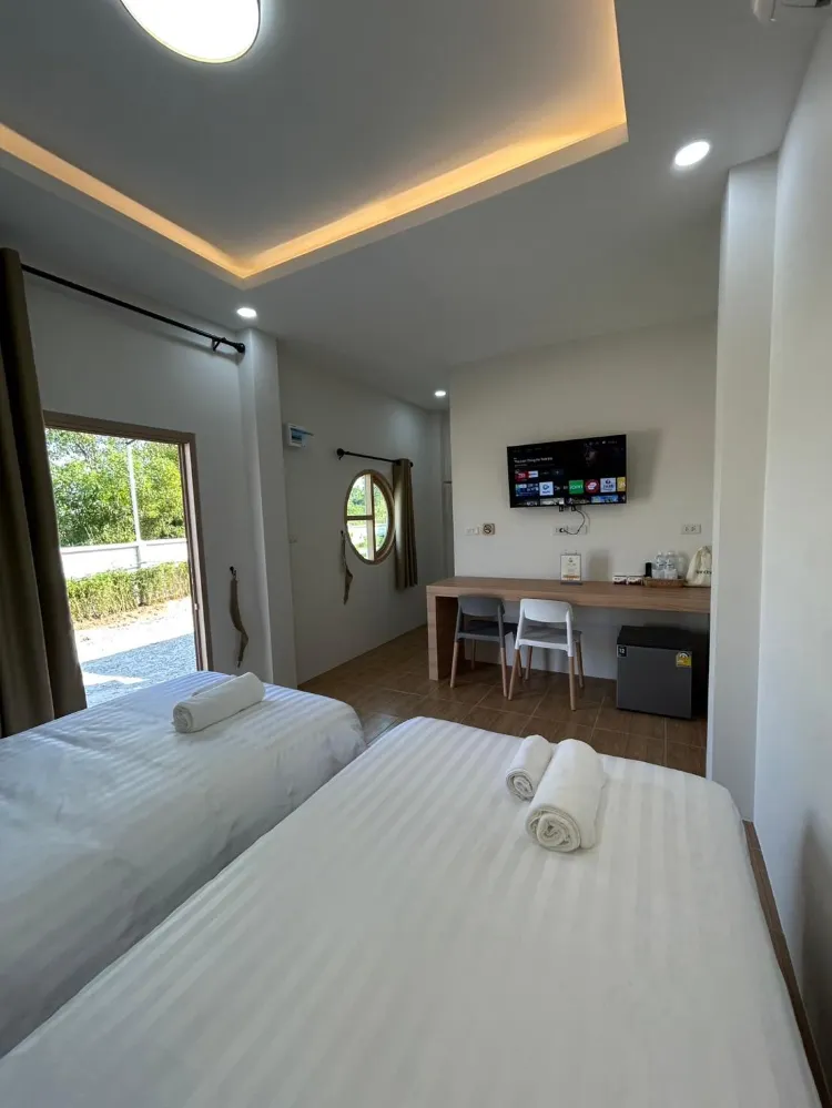 ห้องเตียงแฝดพร้อมวิวเมือง