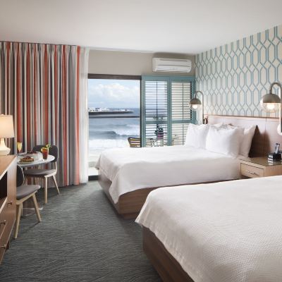 Deluxe Room, 2 Queen Beds, Ocean View, Tower (Ocean View Tower Two Queen-Beach Le) Dream Inn Santa Cruz Promo Code