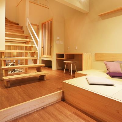 和洋式スイートメゾネット(浴室) ゆばらの宿 米屋 クーポン