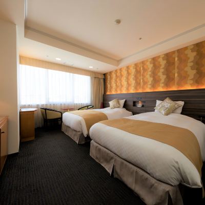 帶城景的雙床房 熊本KKR酒店優惠