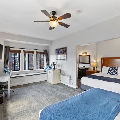 Standard Room, 2 Queen Beds, Shared Bathroom College Inn Hotel Promo Code
