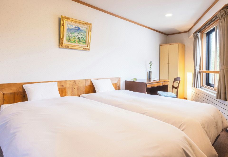 经济双床房，带浴室-山脉景观